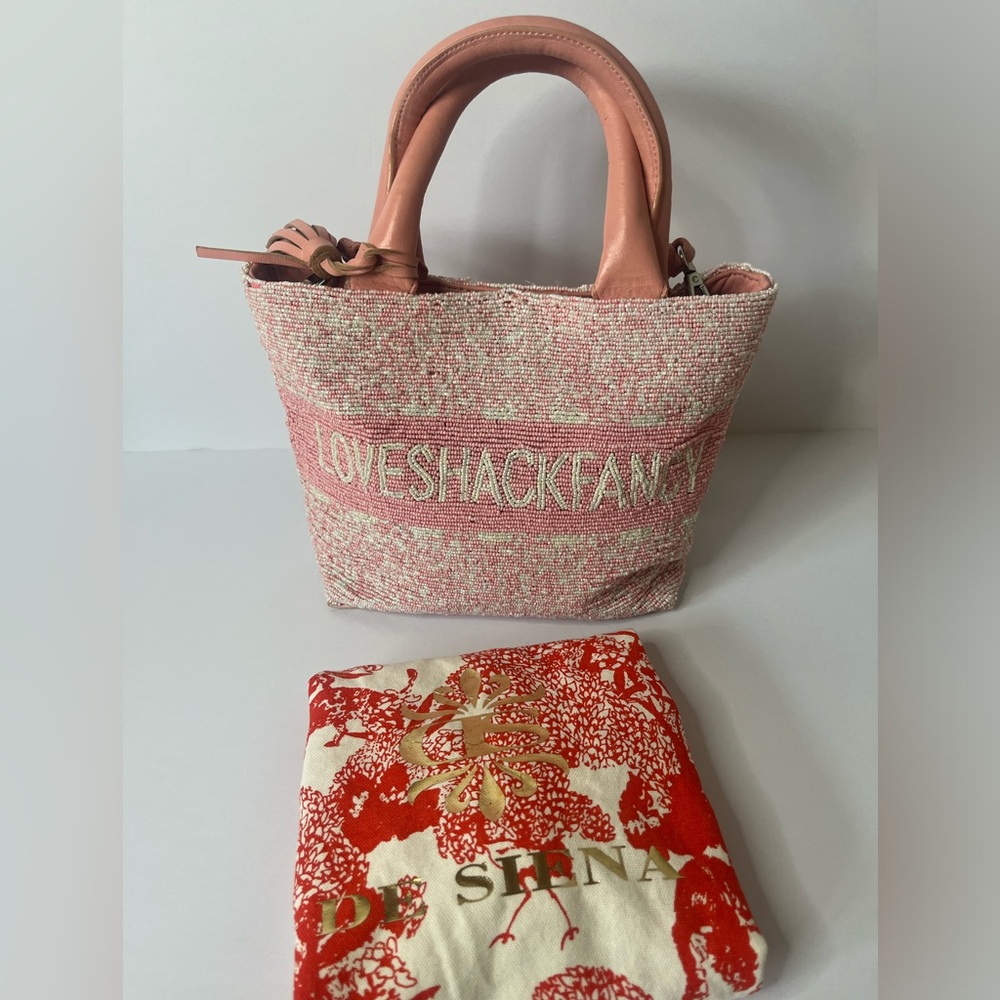 Loveshackfancy De Siena Beaded Cross Body Shoulder Handbag Purse - Picture 8 of 15